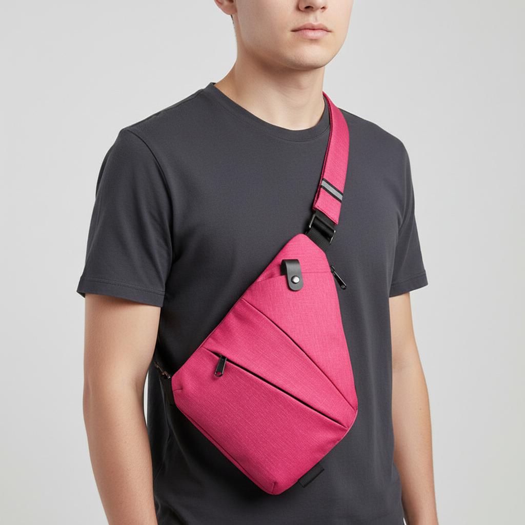 Bolso de hombro ergonómico, impermeable, antirrobo y con múltiples bolsillos