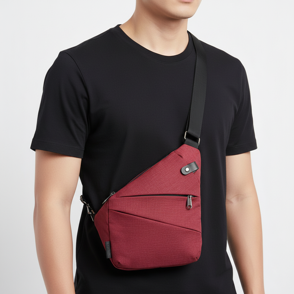 Bolso de hombro ergonómico, impermeable, antirrobo y con múltiples bolsillos
