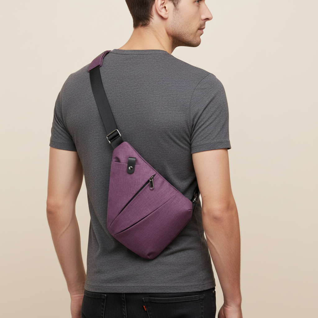 Bolso de hombro ergonómico, impermeable, antirrobo y con múltiples bolsillos