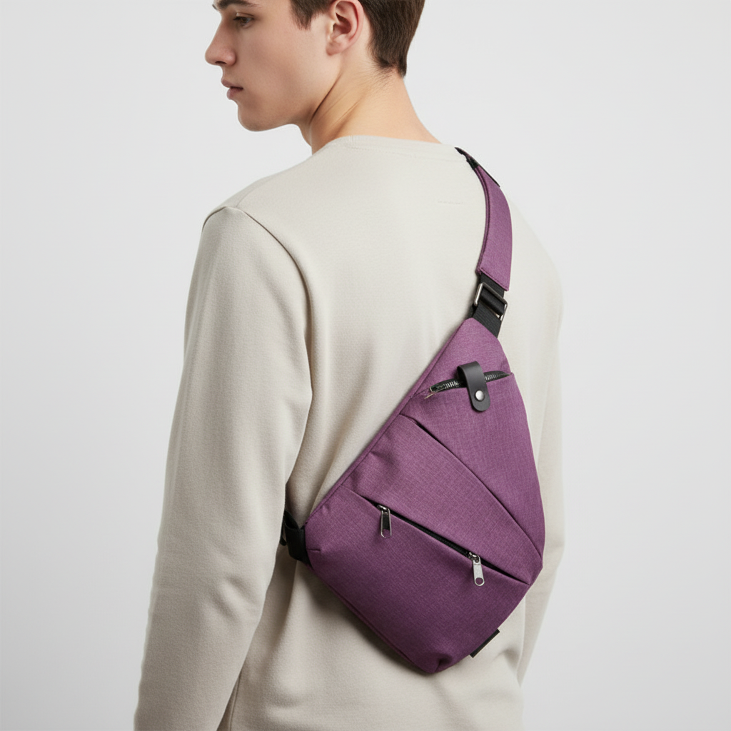 Bolso de hombro ergonómico, impermeable, antirrobo y con múltiples bolsillos