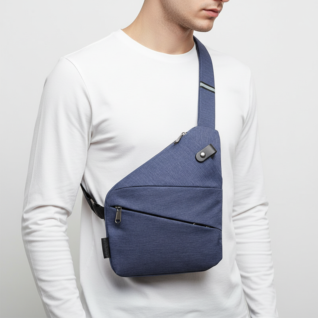Bolso de hombro ergonómico, impermeable, antirrobo y con múltiples bolsillos
