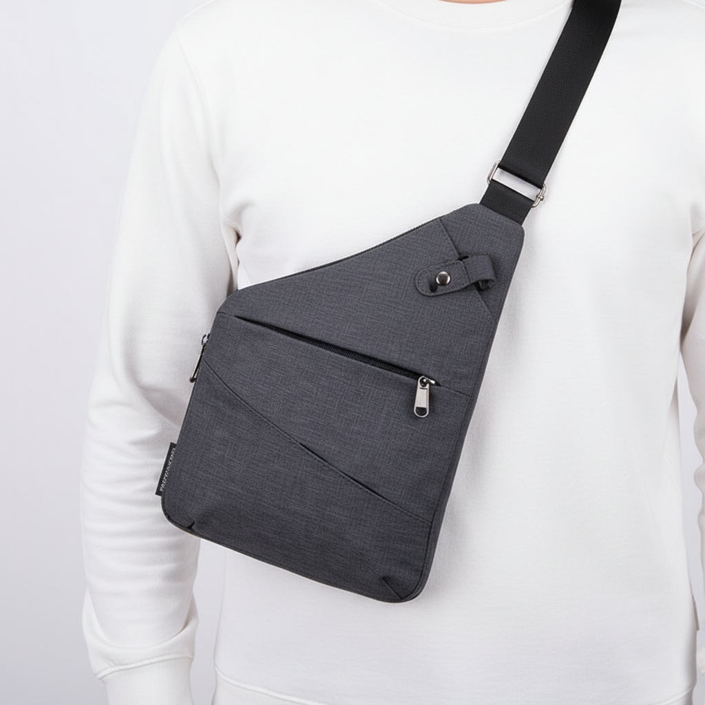 Bolso de hombro ergonómico, impermeable, antirrobo y con múltiples bolsillos