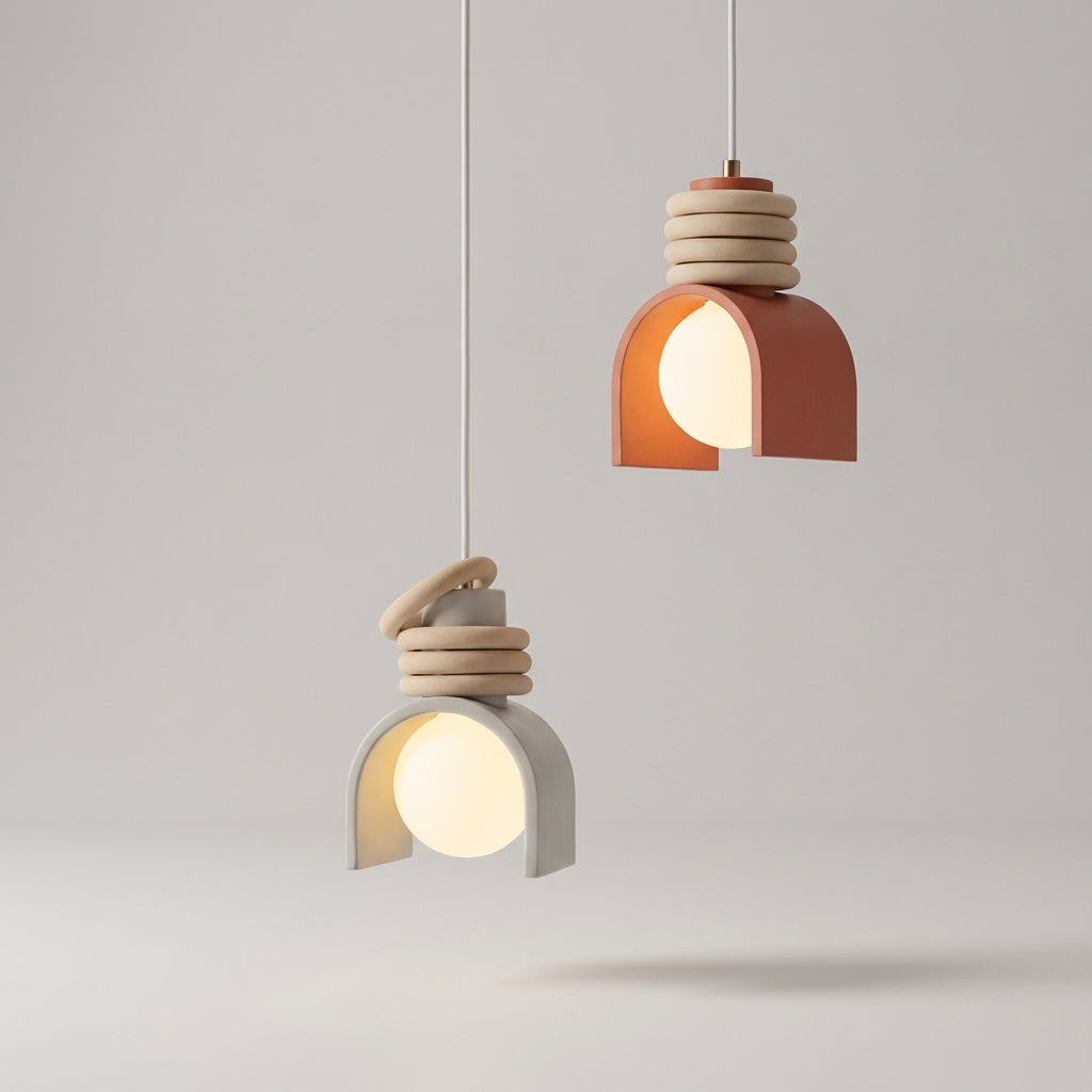 Lámpara colgante de techo de resina moldeada inspirada en el estilo francés