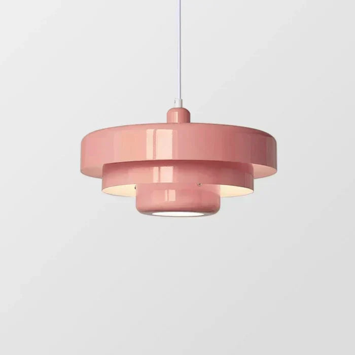 Lámpara colgante de techo retro vintage con pantalla de cúpula metálica