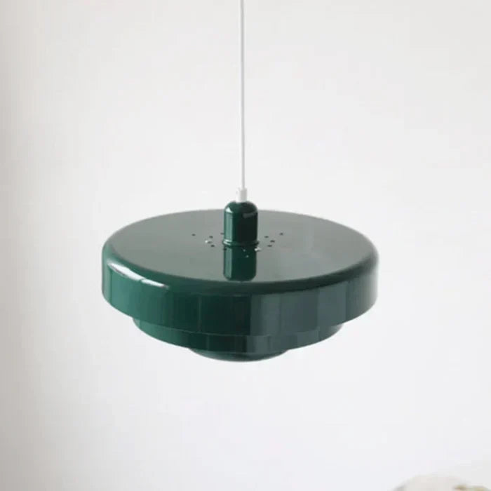 Lámpara colgante de techo retro vintage con pantalla de cúpula metálica