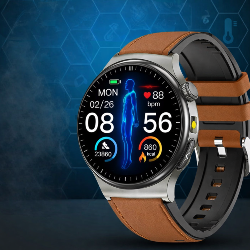 Reloj inteligente deportivo de aleación de aluminio con pantalla táctil, seguimiento de actividad física y monitorización del sueño