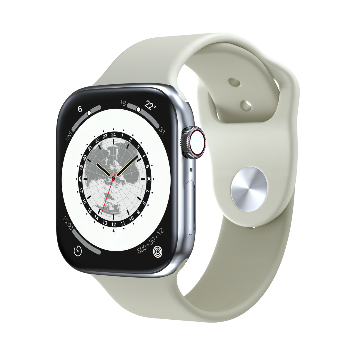 Reloj inteligente con pantalla táctil AMOLED impermeable, monitorización de actividad física y control de acceso NFC