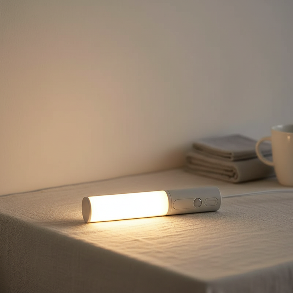 Luz nocturna inalámbrica recargable con temperatura de color ajustable y sensor de movimiento
