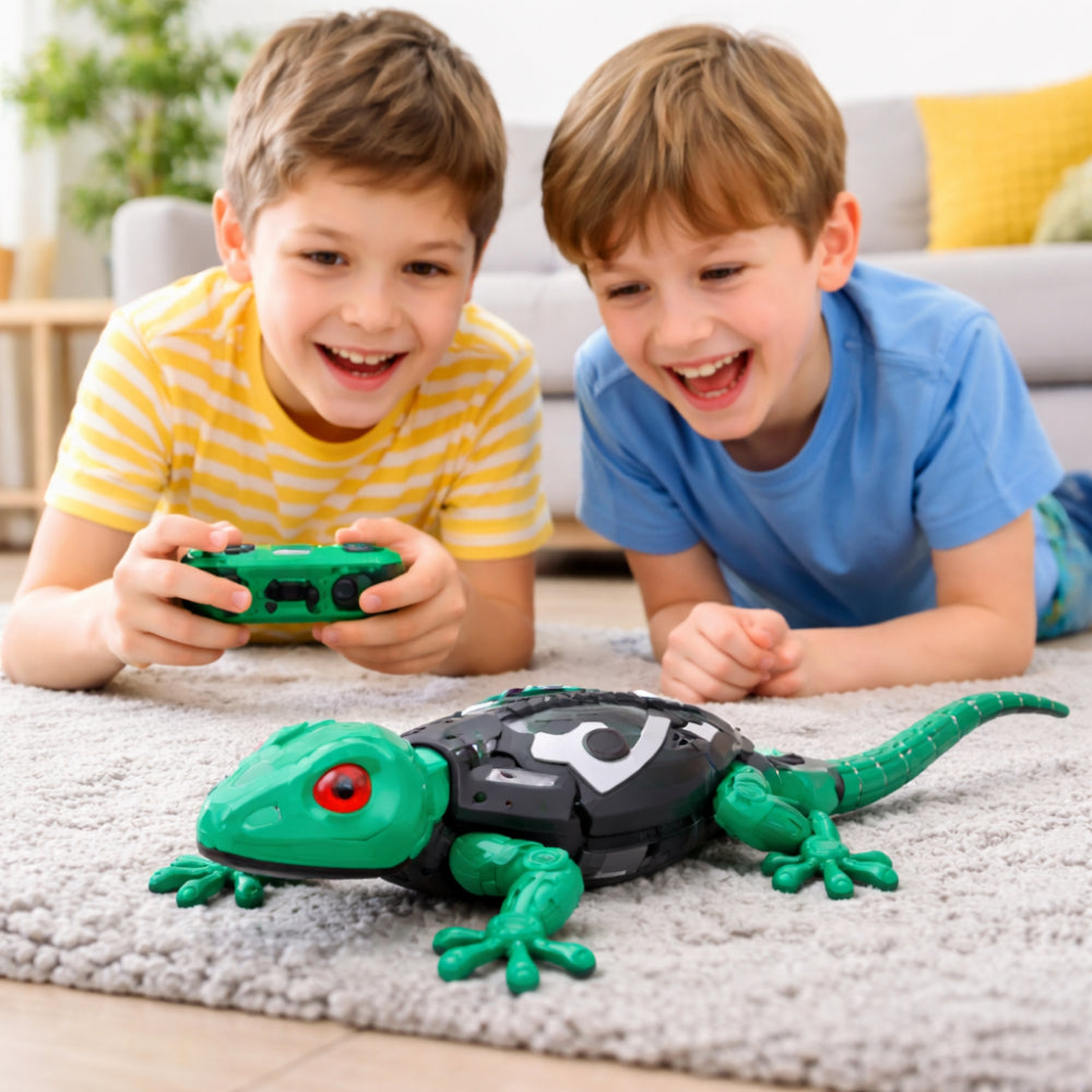 Juguete de lagarto teledirigido que trepa por paredes