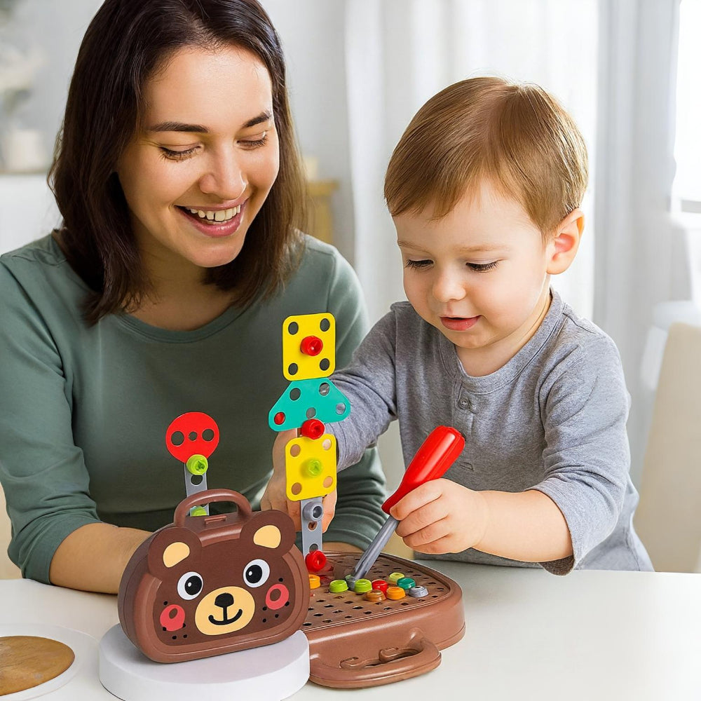 Set de bloques de construcción interactivos y educativos, juguete de actividades STEM