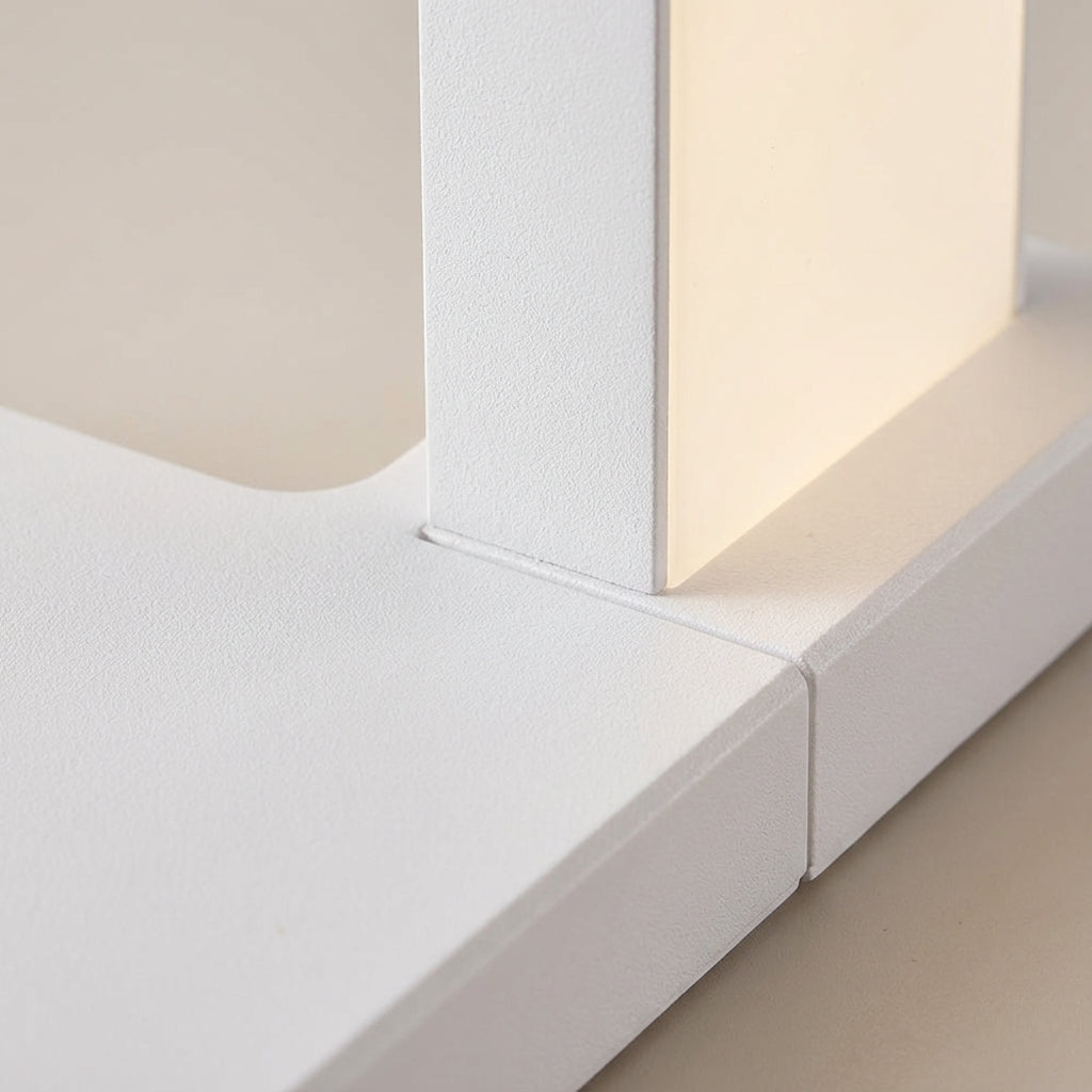 Lámpara de mesa futurista flotante con luz ambiental y carga inalámbrica