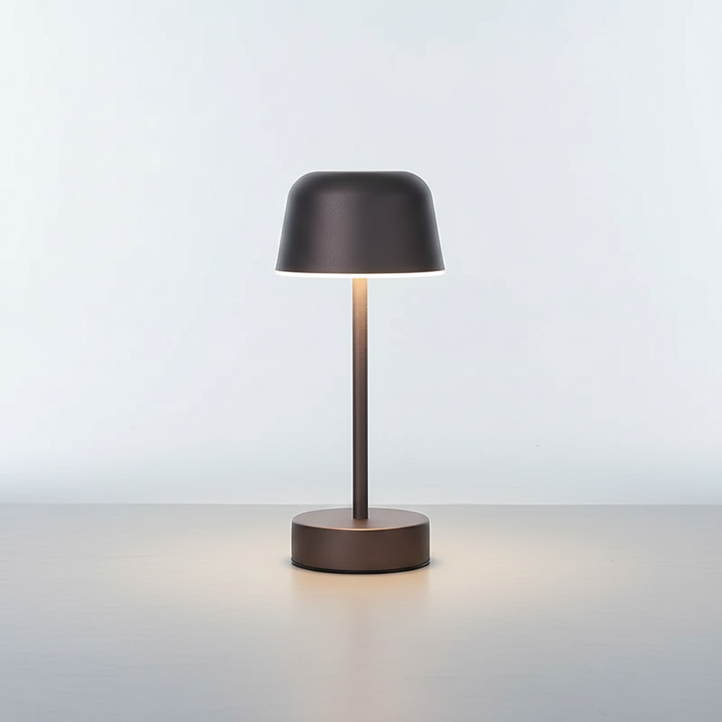 Lámpara de mesa elegante, sin cable y regulable, con temperatura de color ajustable