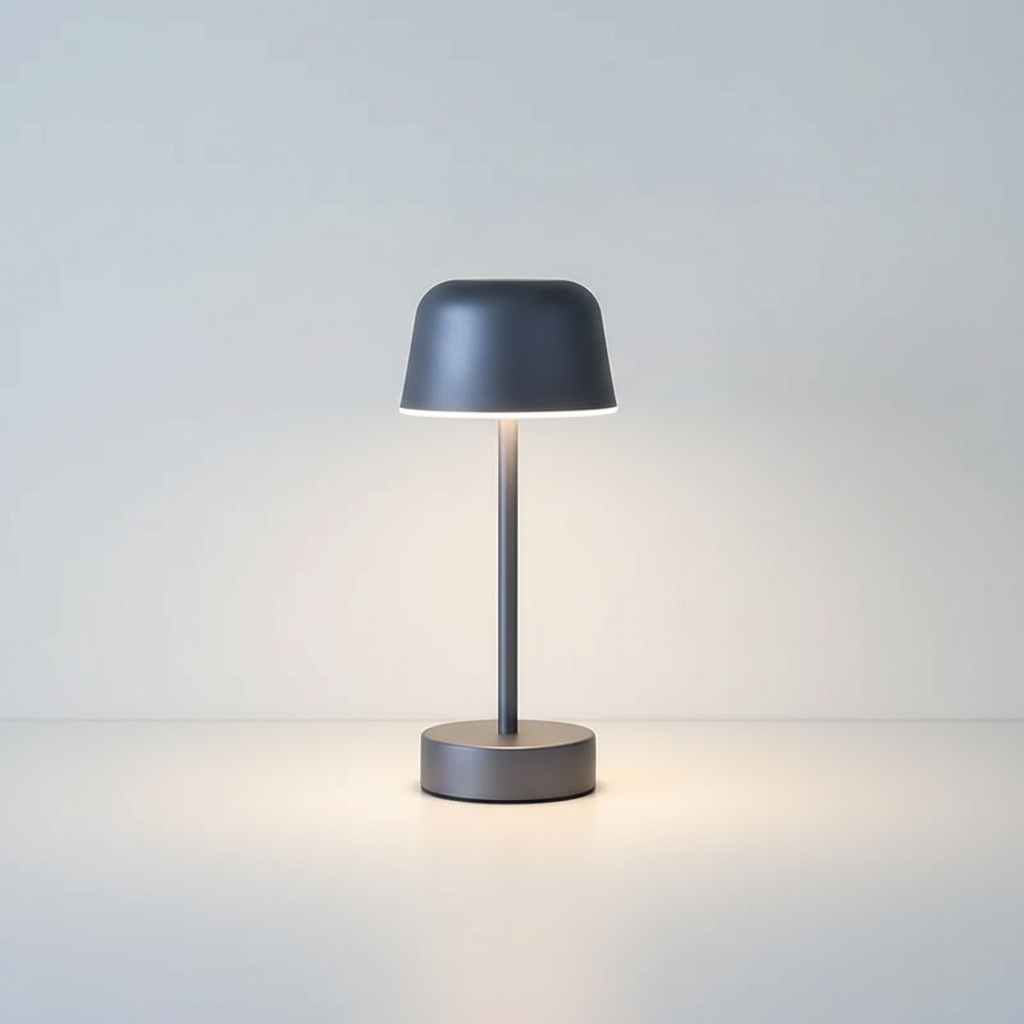 Lámpara de mesa elegante, sin cable y regulable, con temperatura de color ajustable