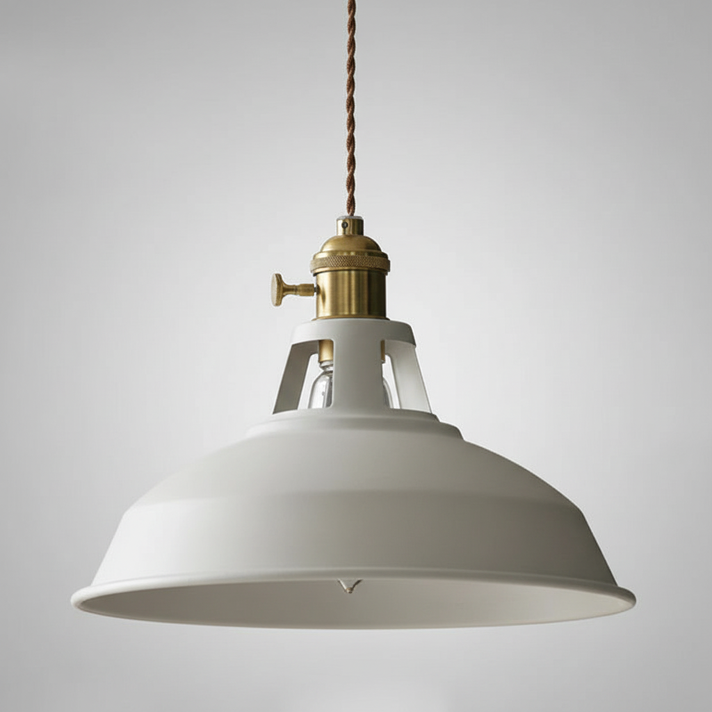 Lámpara colgante industrial retro de metal con suspensión de cadena ajustable