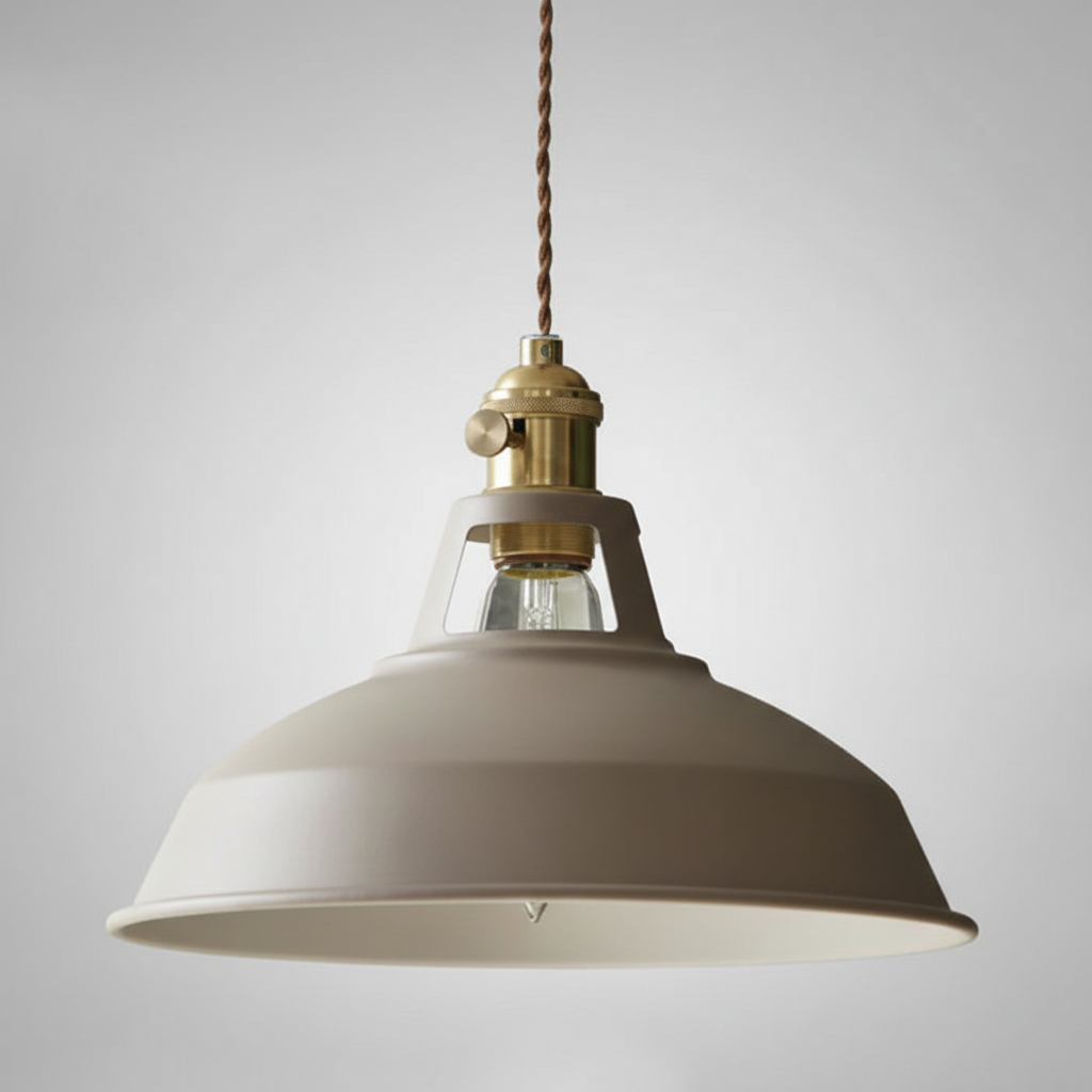 Lámpara colgante industrial retro de metal con suspensión de cadena ajustable
