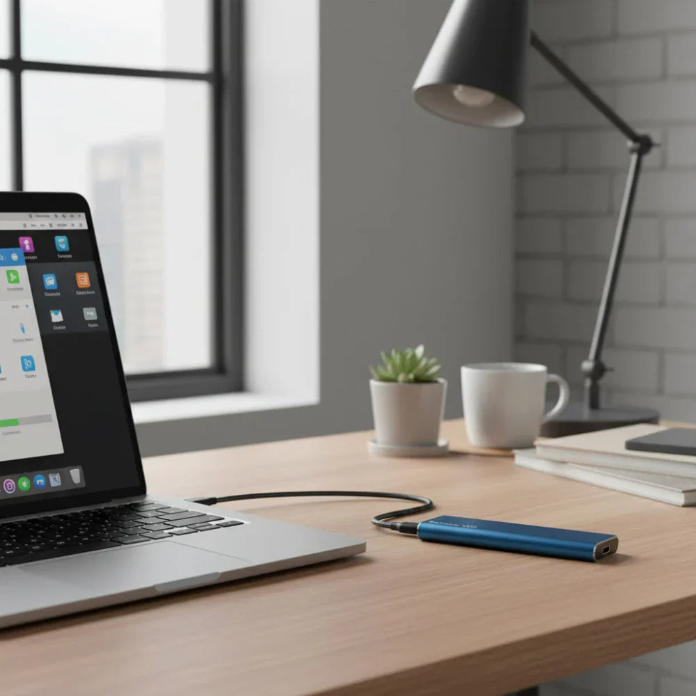 Unidad SSD externa portátil delgada y ligera, plug and play