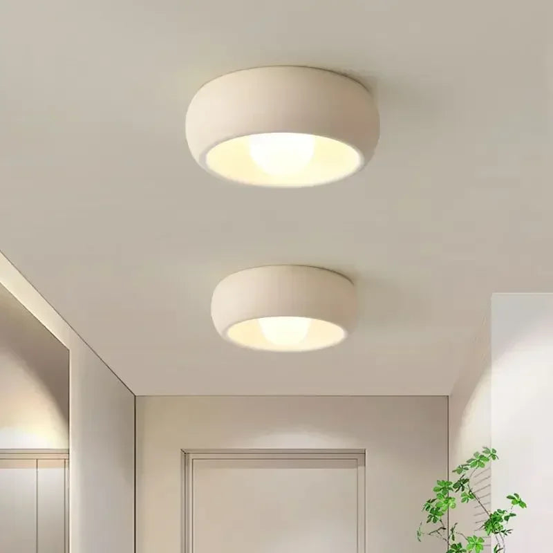 Lámpara de techo minimalista circular empotrada para hogares modernos