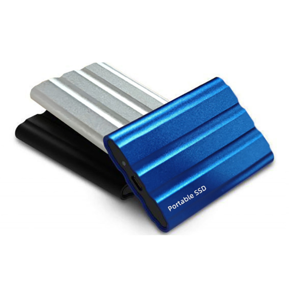 Unidad de almacenamiento SSD externa portátil con carcasa metálica compacta