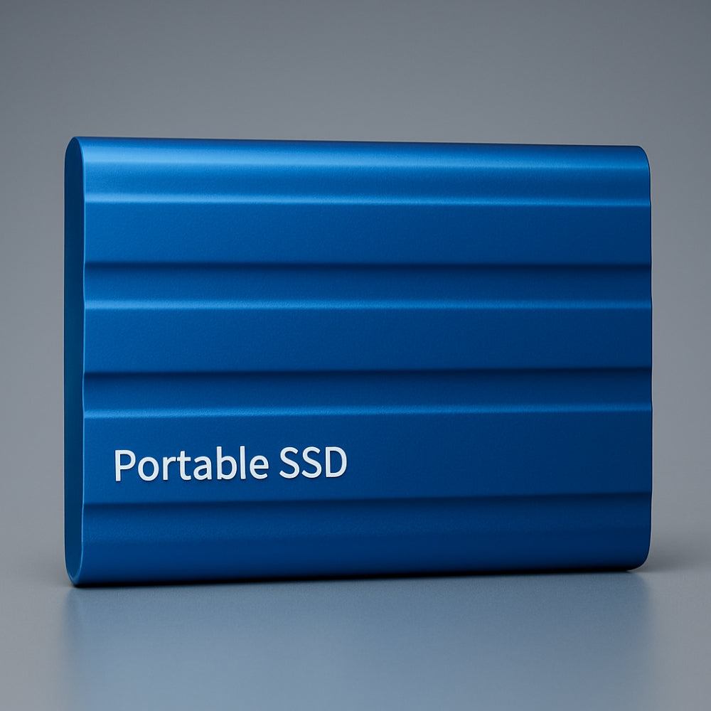 Unidad de almacenamiento SSD externa portátil con carcasa metálica compacta