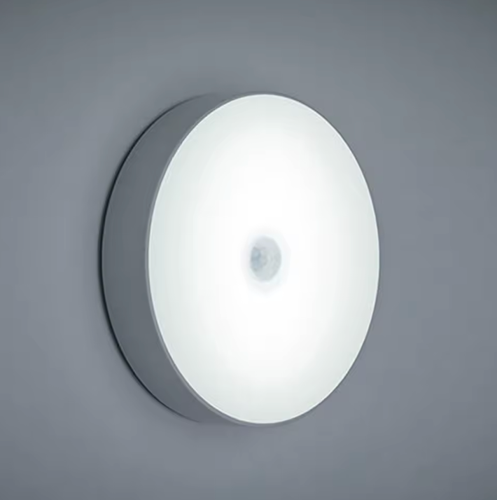 Luz nocturna inalámbrica recargable con sensor de movimiento magnético compacto