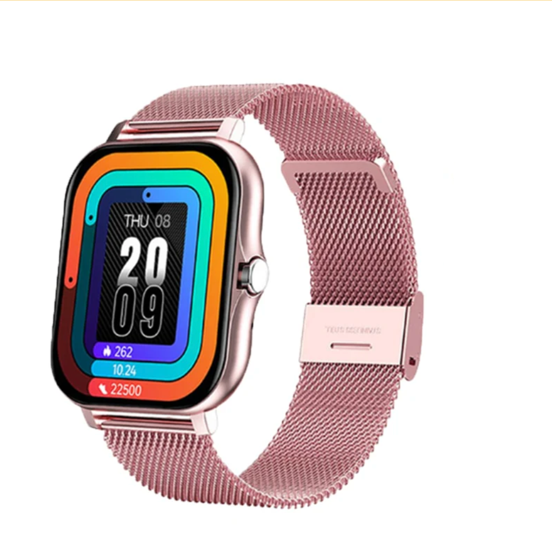 Pulsera inteligente delgada con pantalla táctil y monitor de actividad física