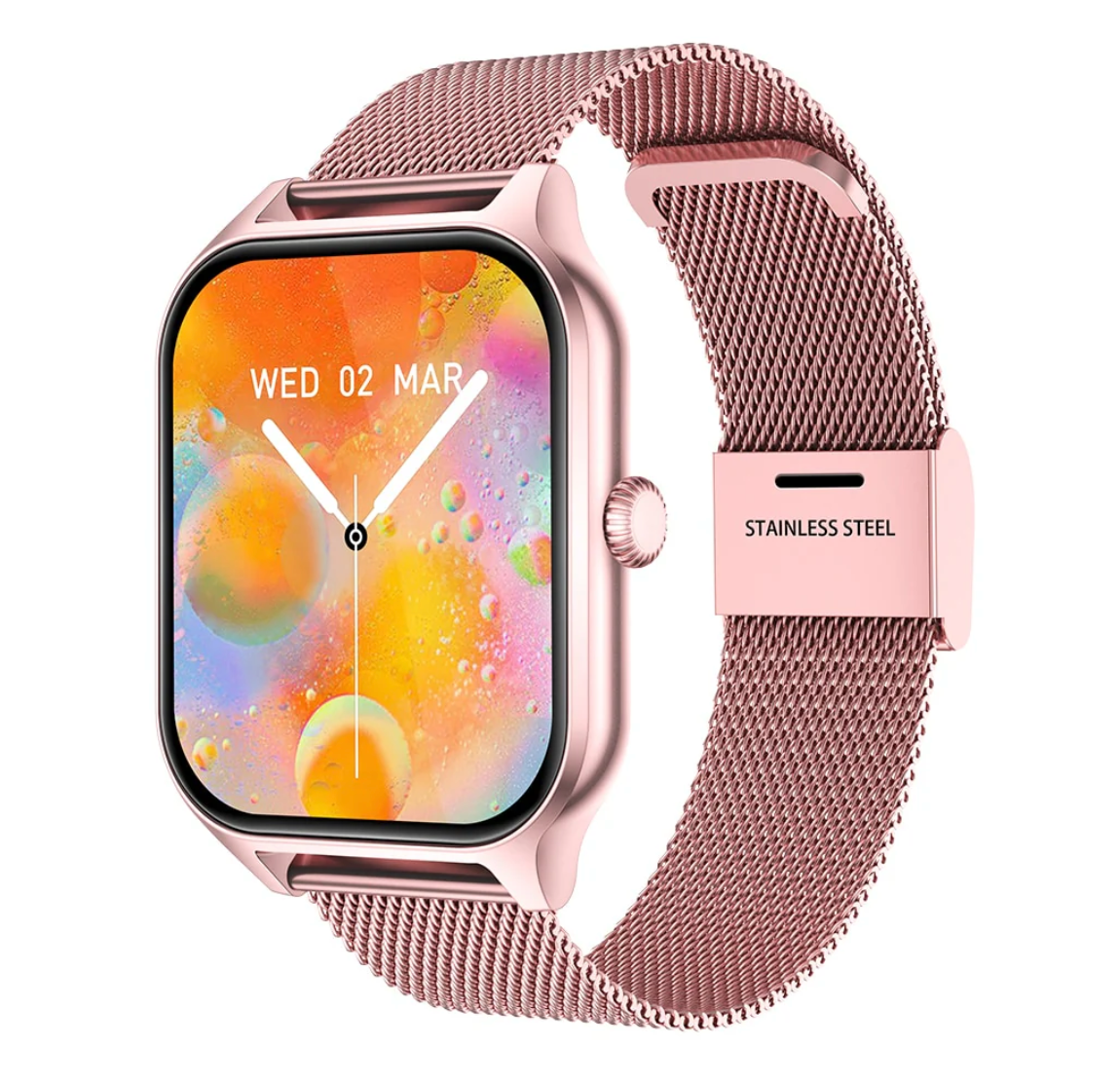 Pulsera inteligente delgada con pantalla táctil y monitor de actividad física