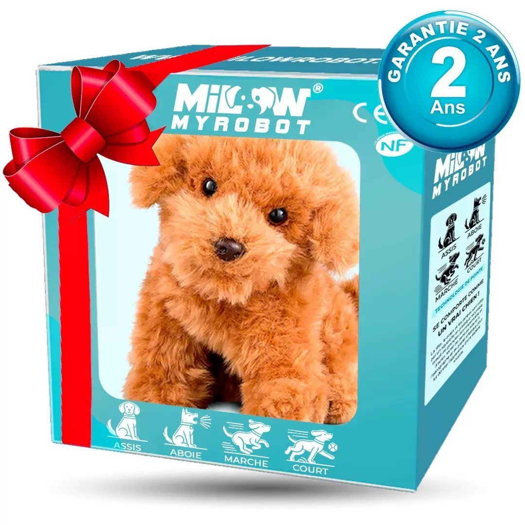 Juguete interactivo de cachorro de peluche realista, que camina, ladra y mueve la cola