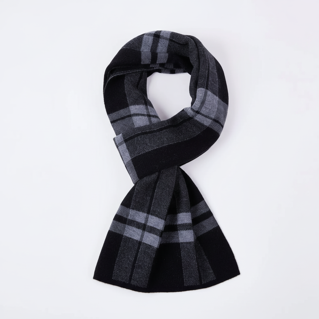 Bufanda de invierno unisex aterciopelada, suave y cortavientos