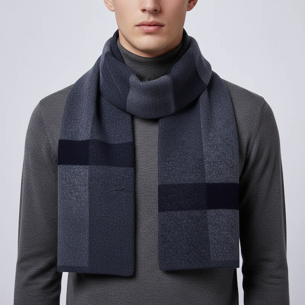 Bufanda de invierno unisex aterciopelada, suave y cortavientos