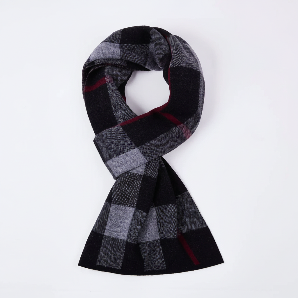 Bufanda de invierno unisex aterciopelada, suave y cortavientos