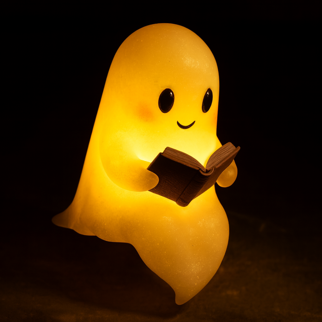 Lámpara de mesa y luz nocturna con forma de fantasma adorable