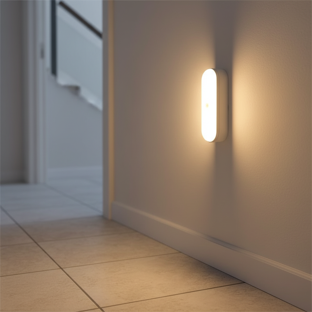 Aplique de pared recargable con sensor de movimiento, soporte magnético y sin cables