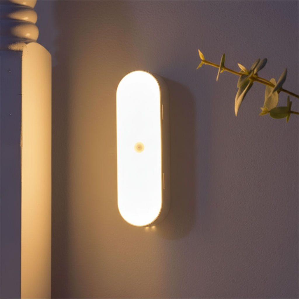 Aplique de pared recargable con sensor de movimiento, soporte magnético y sin cables