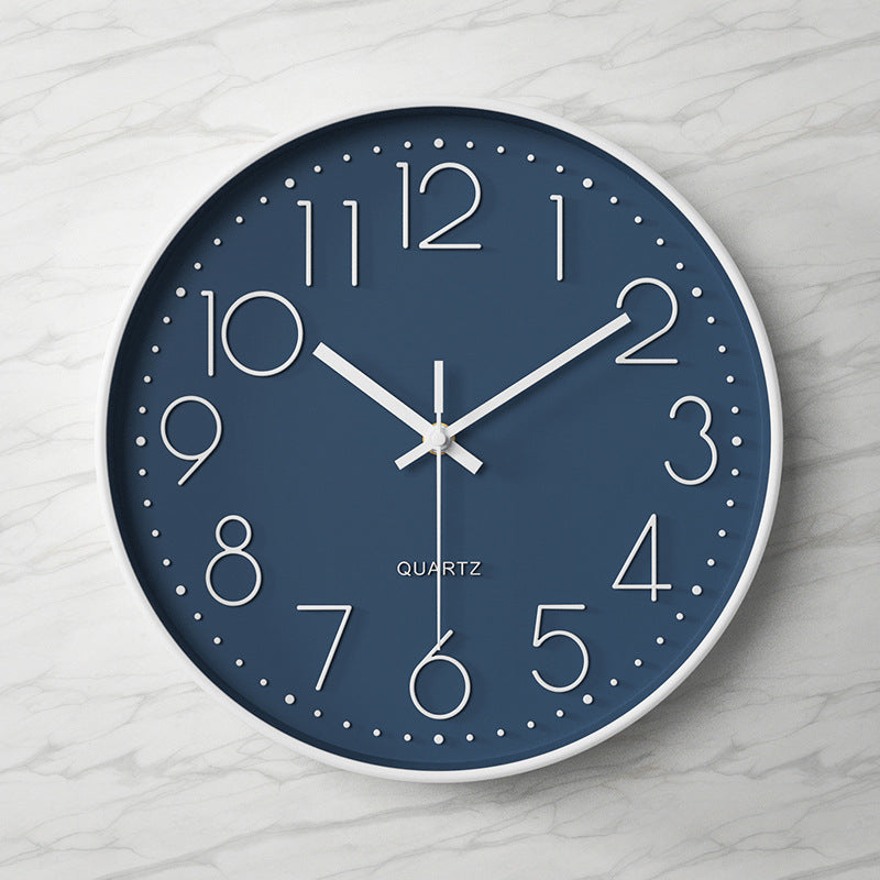 Reloj de pared grande y llamativo, con números de gran tamaño, sostenible y silencioso