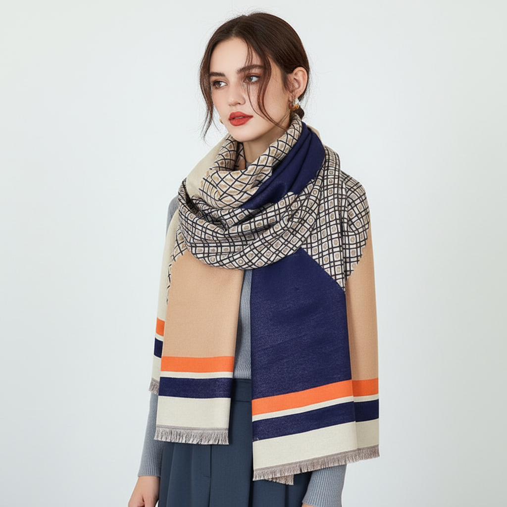 Bufanda de invierno suave, transpirable, hipoalergénica y versátil, tipo bandana, pañuelo para la cabeza o envolvente