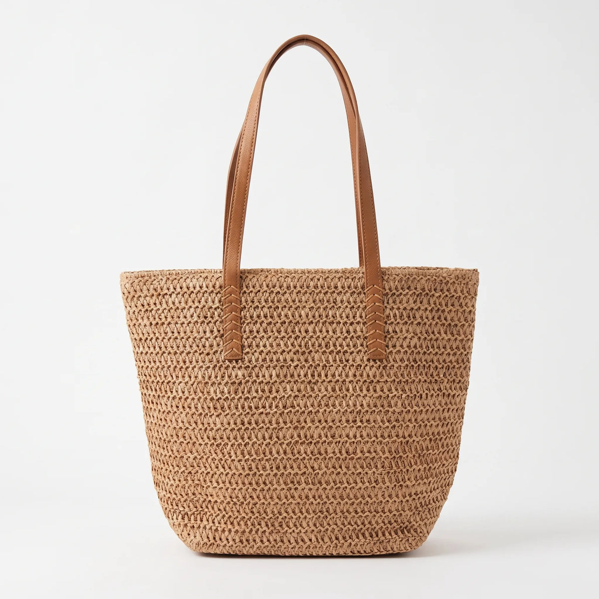 Bolso tote de playa de hombro, espacioso, tejido con textura y cierre de cremallera