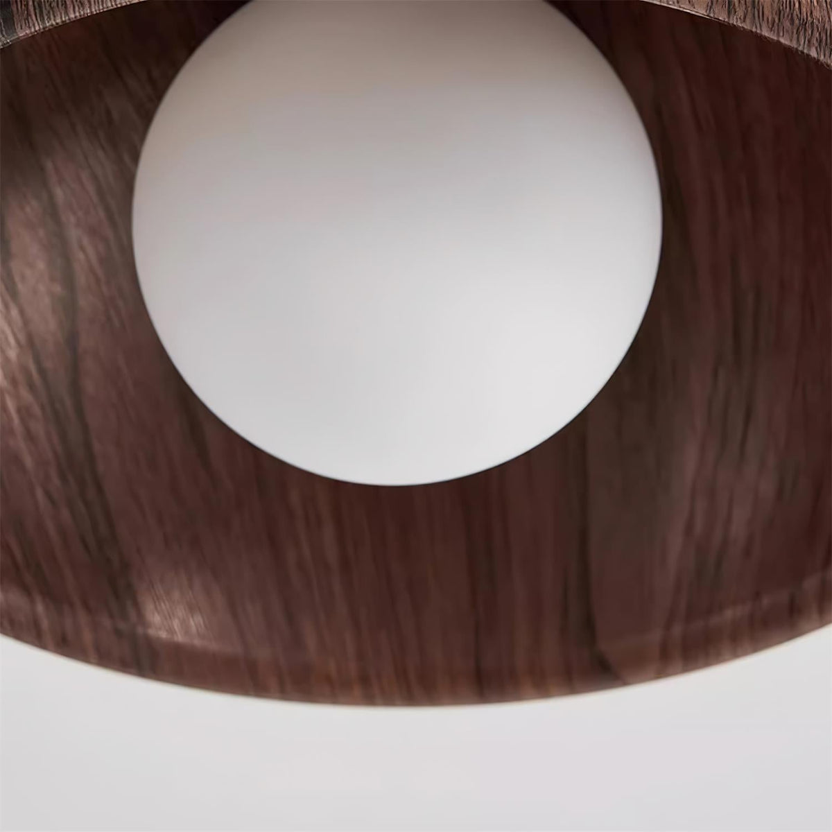 Lámpara de techo minimalista redonda de madera, estilo escandinavo japandi, de superficie