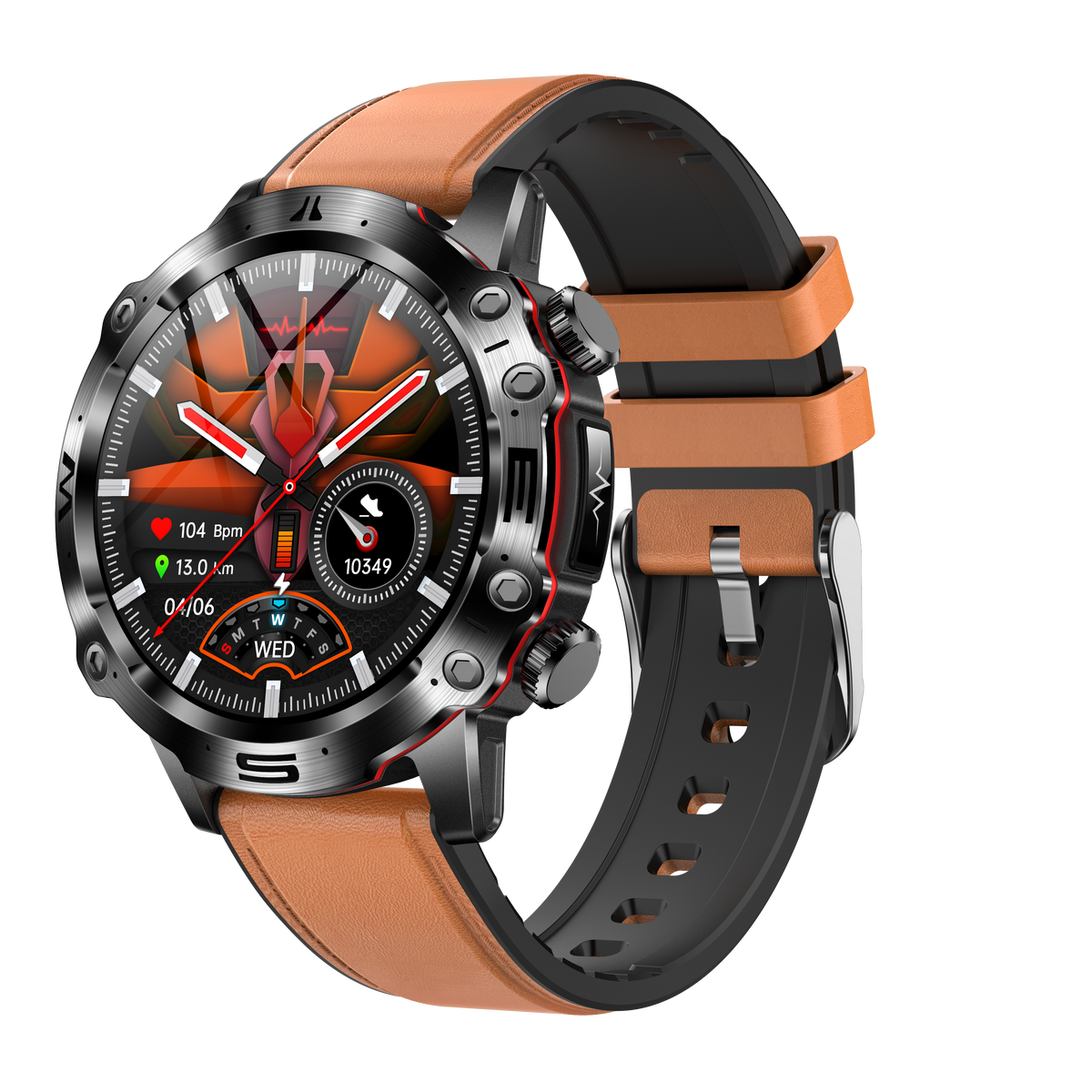 Reloj inteligente deportivo con pantalla táctil AMOLED, ECG, presión arterial y llamadas por Bluetooth
