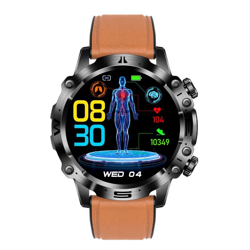Reloj inteligente deportivo con pantalla táctil AMOLED, ECG, presión arterial y llamadas por Bluetooth