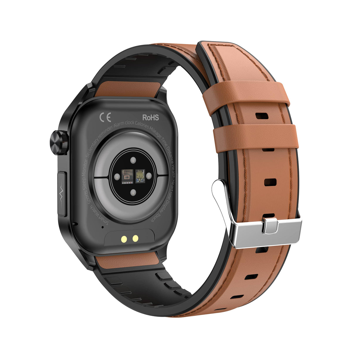 Reloj inteligente resistente al agua con pantalla AMOLED y seguimiento de la frecuencia cardíaca y el ECG