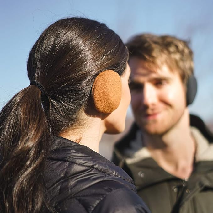 Orejeras unisex compactas, inalámbricas y suaves de forro polar, sin banda