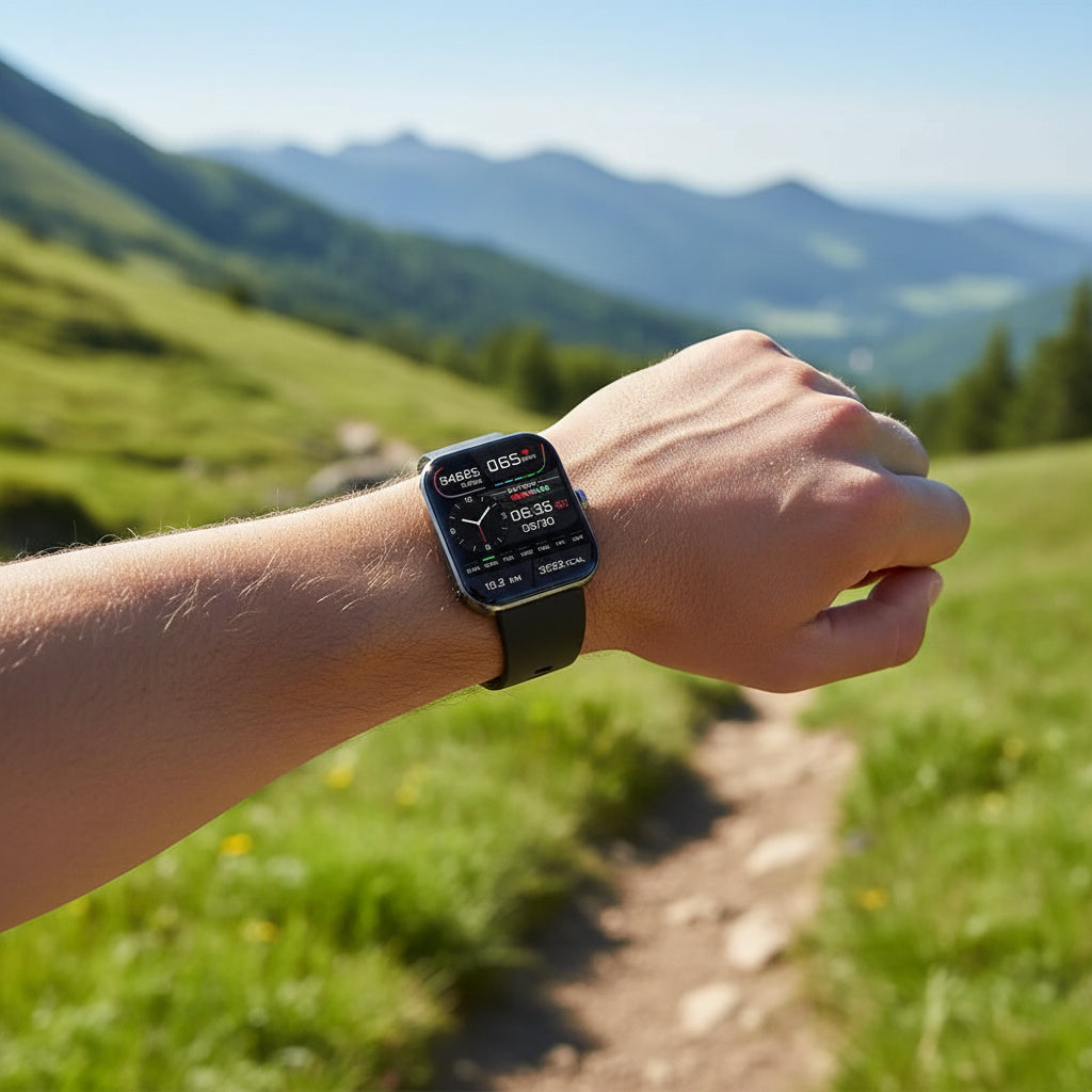 Reloj inteligente elegante con monitorización de la salud, llamadas por Bluetooth y seguimiento de la actividad física