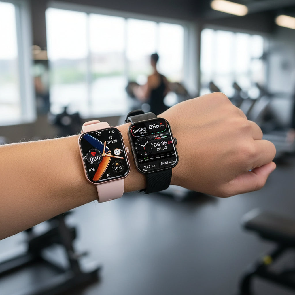 Reloj inteligente elegante con monitorización de la salud, llamadas por Bluetooth y seguimiento de la actividad física
