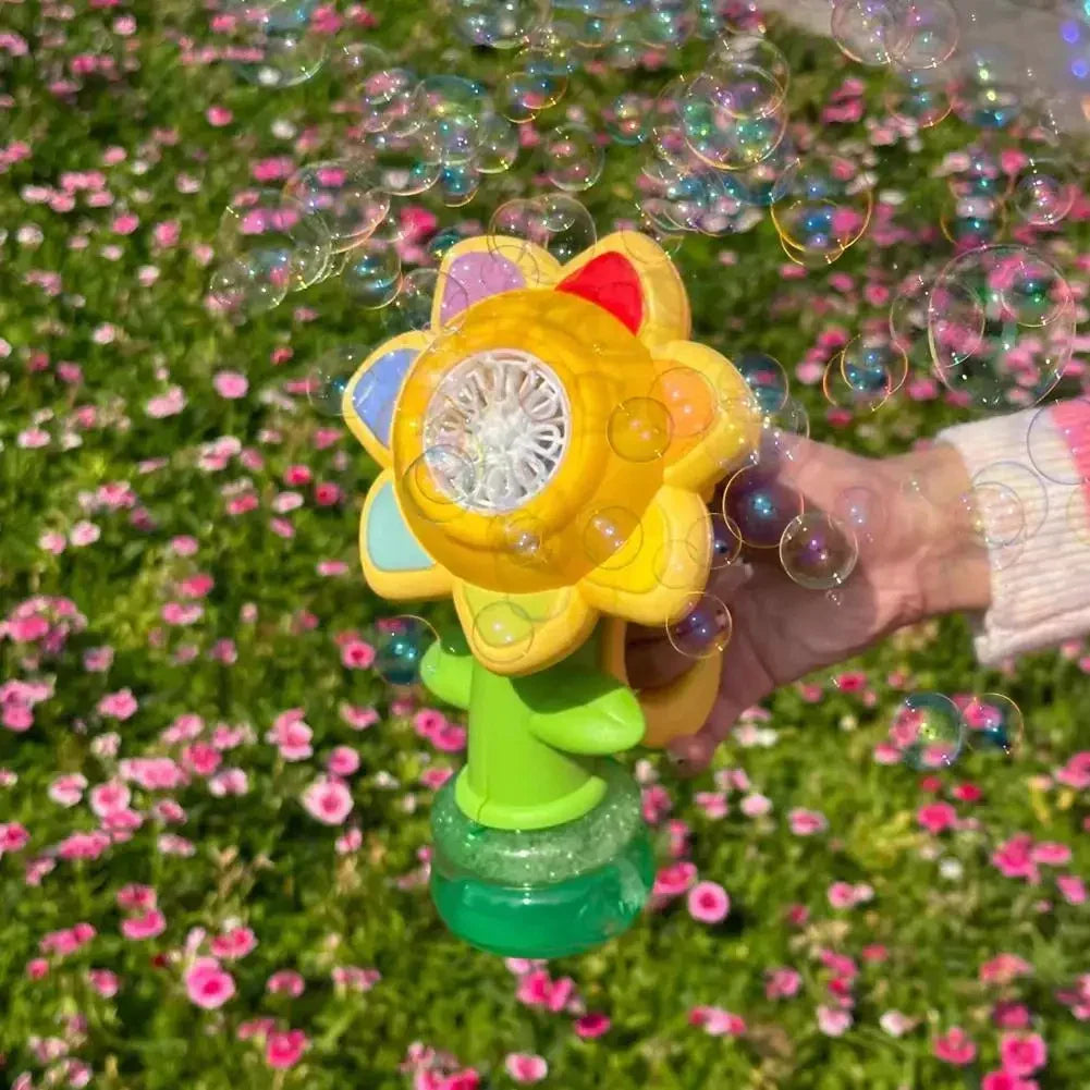 Set de juguete de máquina automática para hacer burbujas al aire libre con liberación rápida