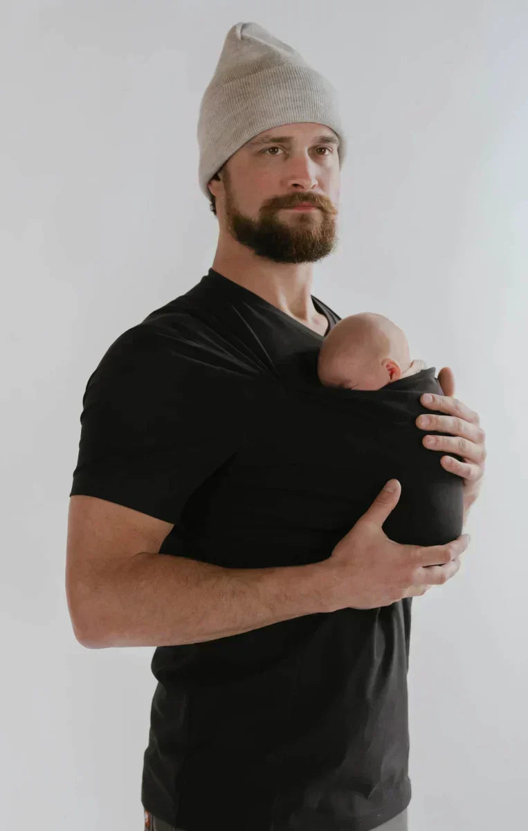 Fular portabebés ergonómico ajustable, suave y transpirable, tipo camiseta