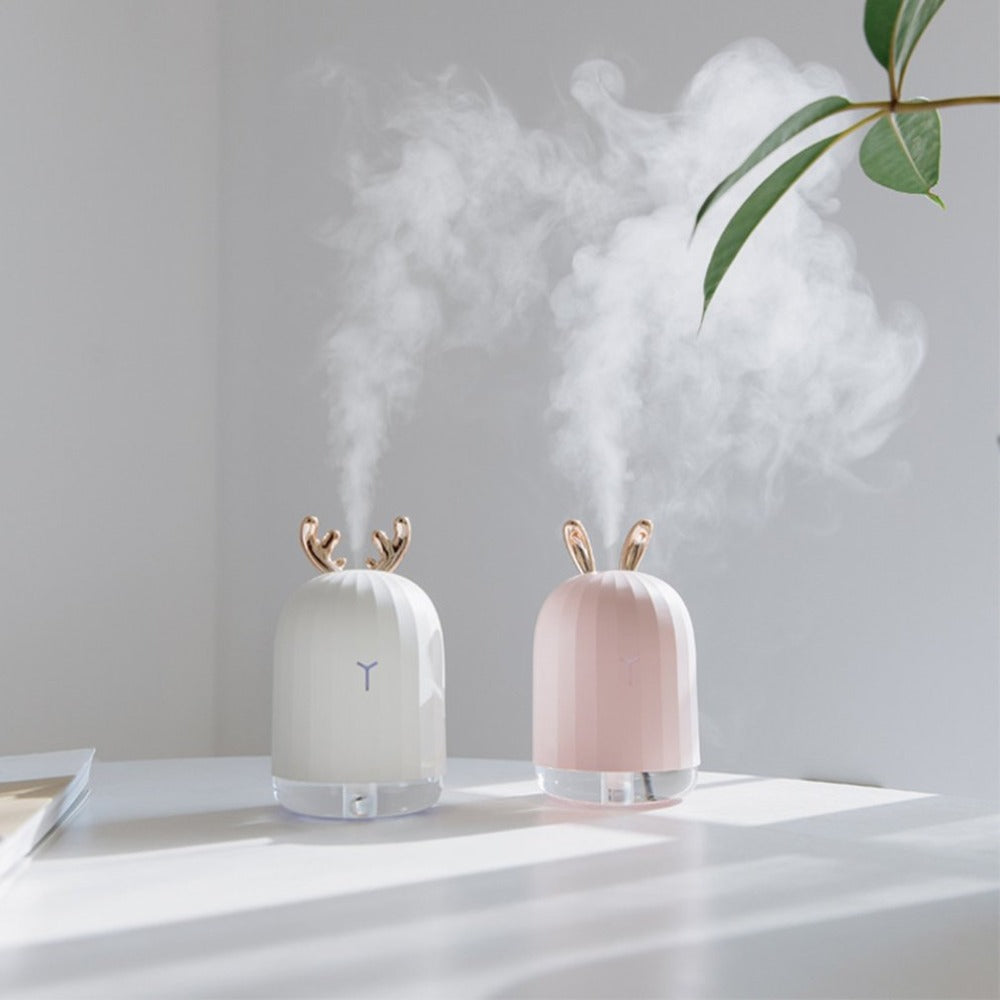 Humidificador de aire infantil con orejas de animal y luz nocturna