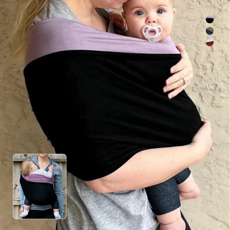 Fular portabebés suave, transpirable, ergonómico, ajustable y manos libres