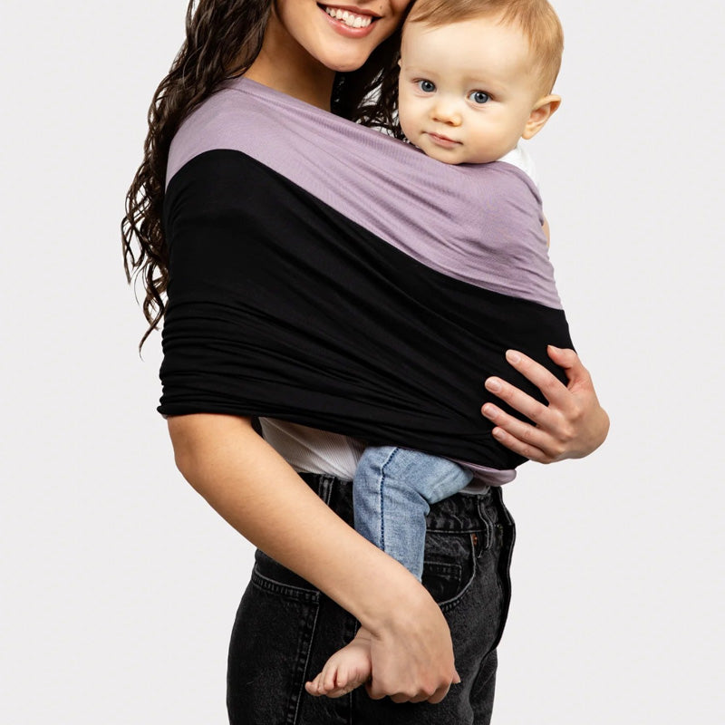 Fular portabebés suave, transpirable, ergonómico, ajustable y manos libres