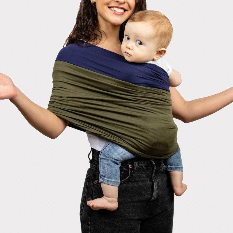 Fular portabebés suave, transpirable, ergonómico, ajustable y manos libres