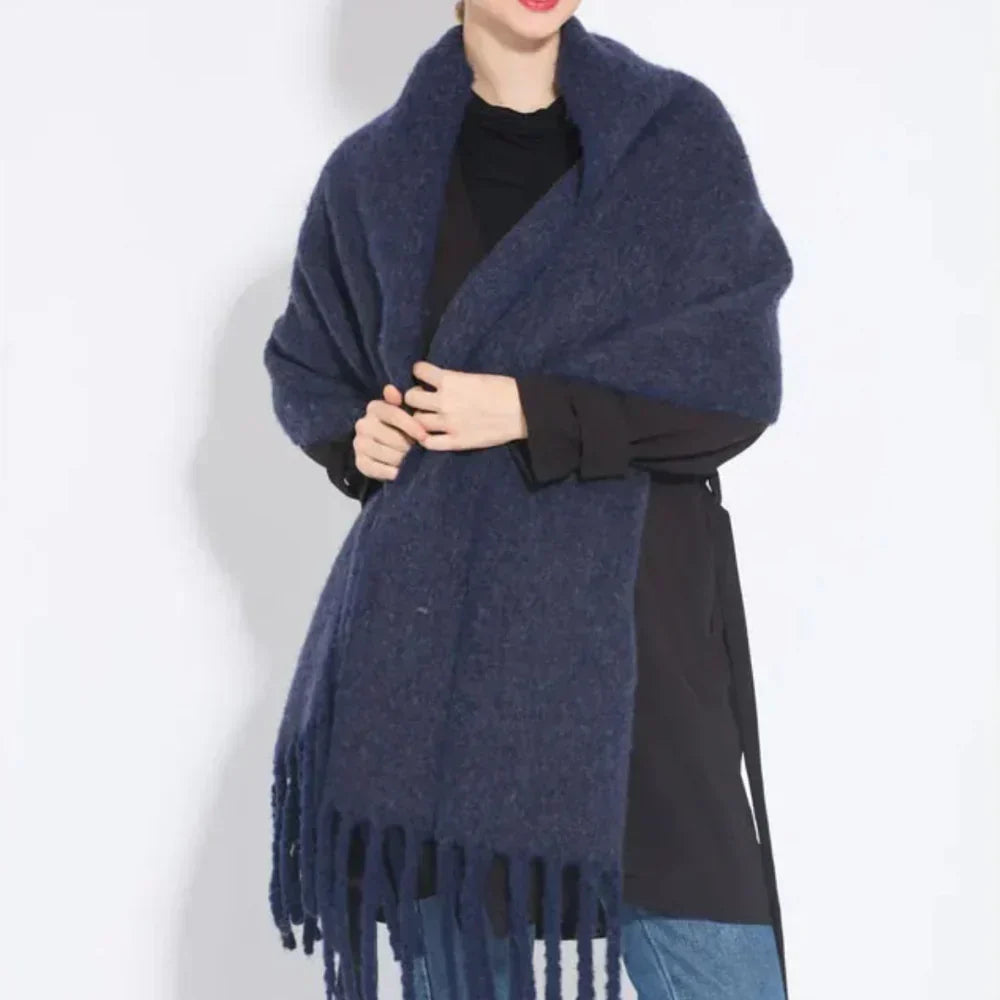 Bufanda de invierno extralarga y suave de cachemira para mujer